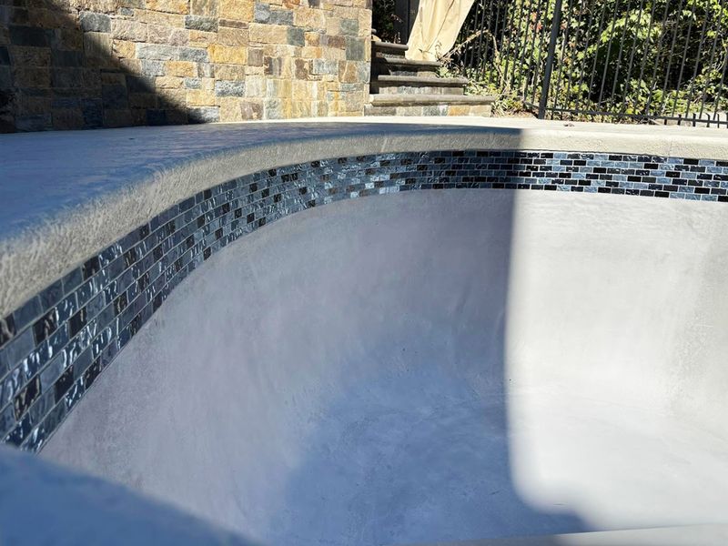 Before and after pool renovation Rhode Island