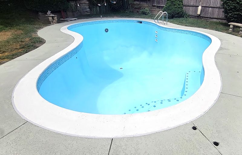 Swimming pool coping renovation New England