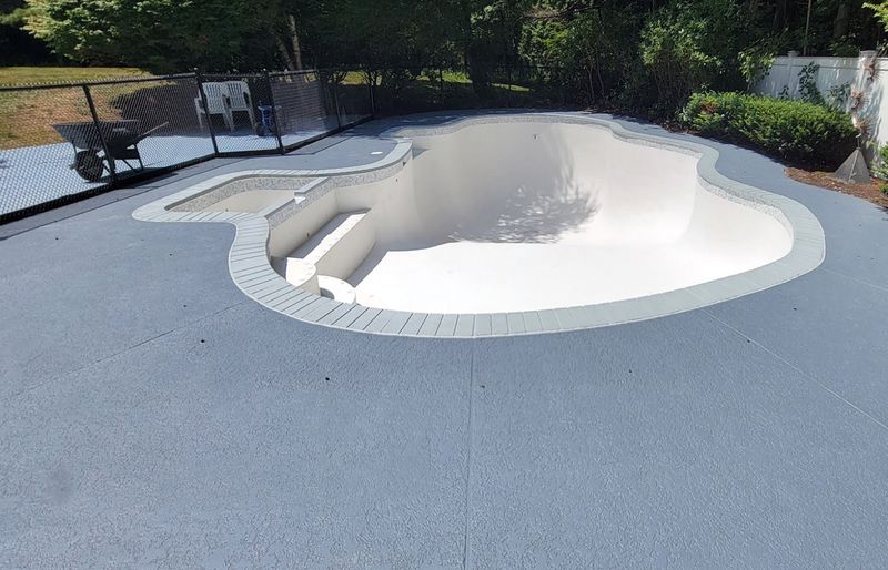 Concrete pool deck restoration no demolition