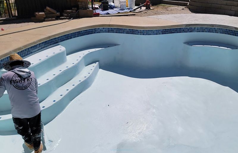 Interior pool surface restoration Rhode Island