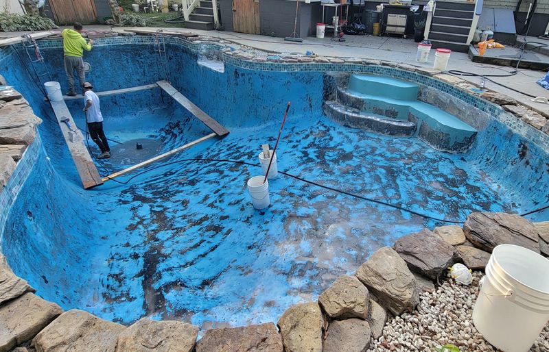 Swimming pool renovation project 4 New England