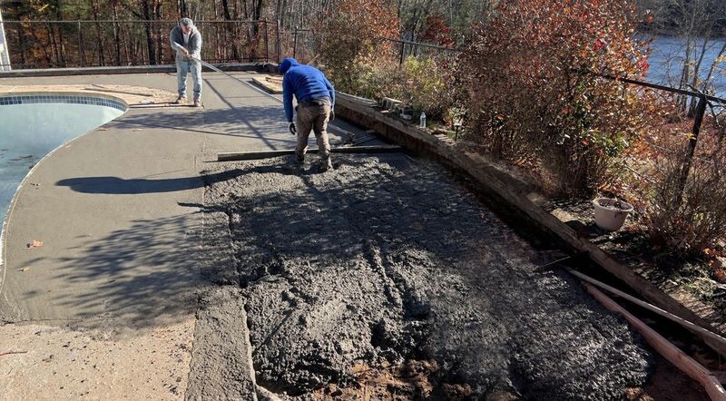 Pool renovation project 33 polymer concrete