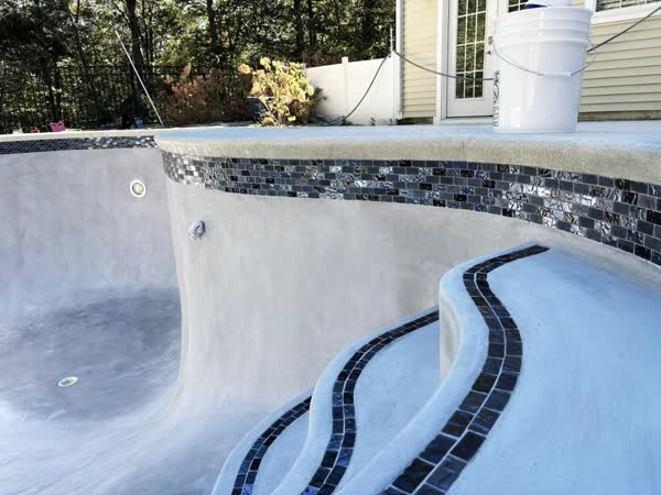 Completed hilltop pool deck resurfacing